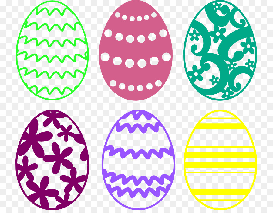 Oeufs De Pâques Colorés，Décoré PNG