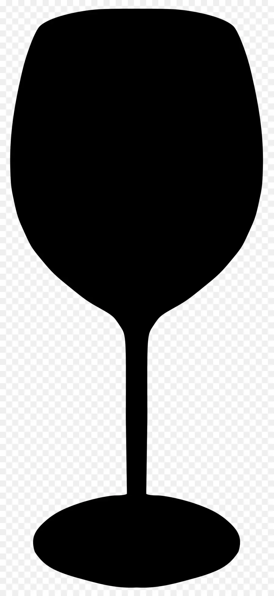 Silhouette De Verre à Vin，Boire PNG