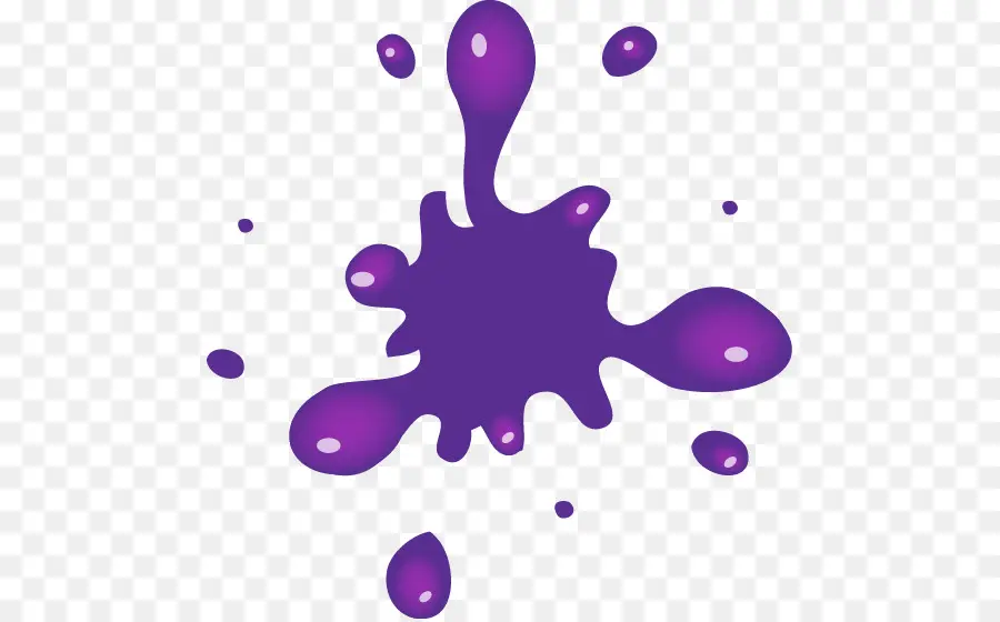 éclaboussure Violette，Peinture PNG