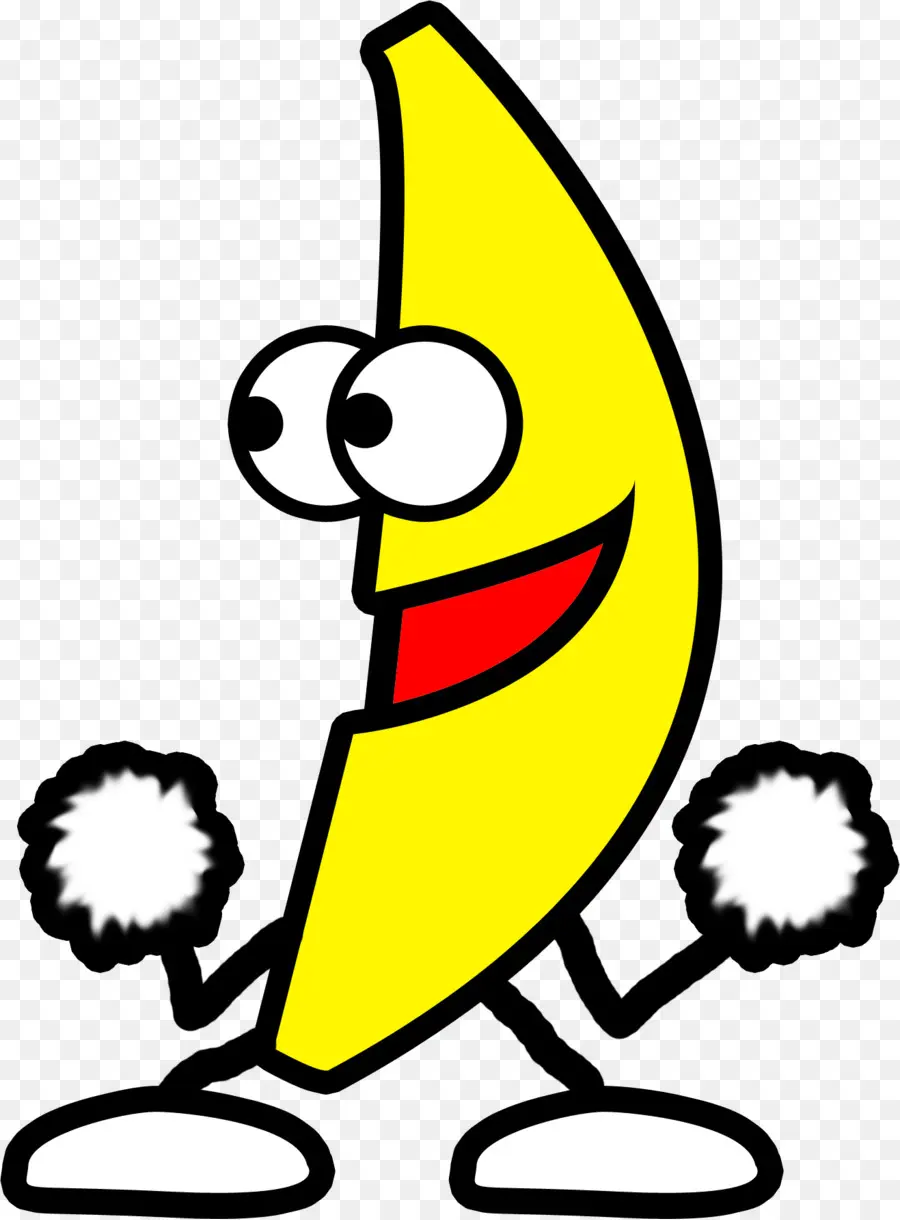 Banane Dansante，Dessin Animé PNG