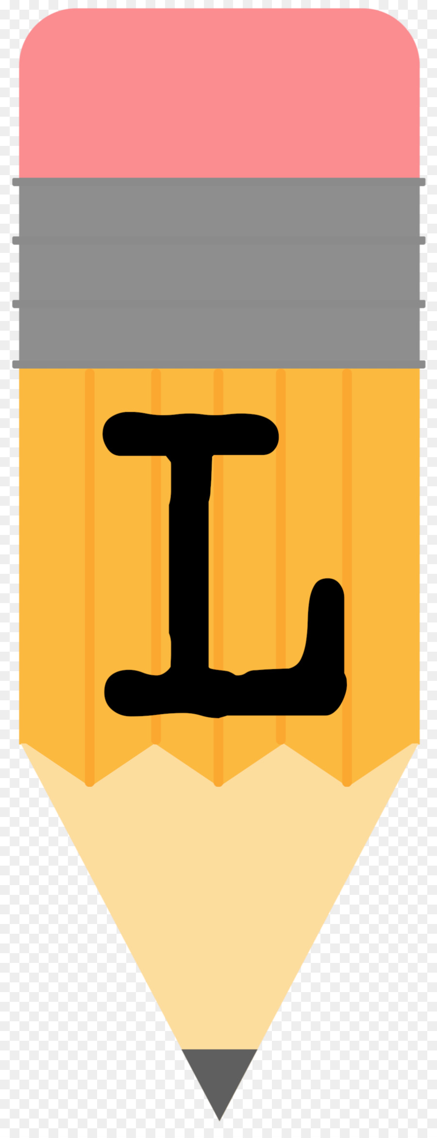 Crayon Avec Lettre L，Gomme PNG