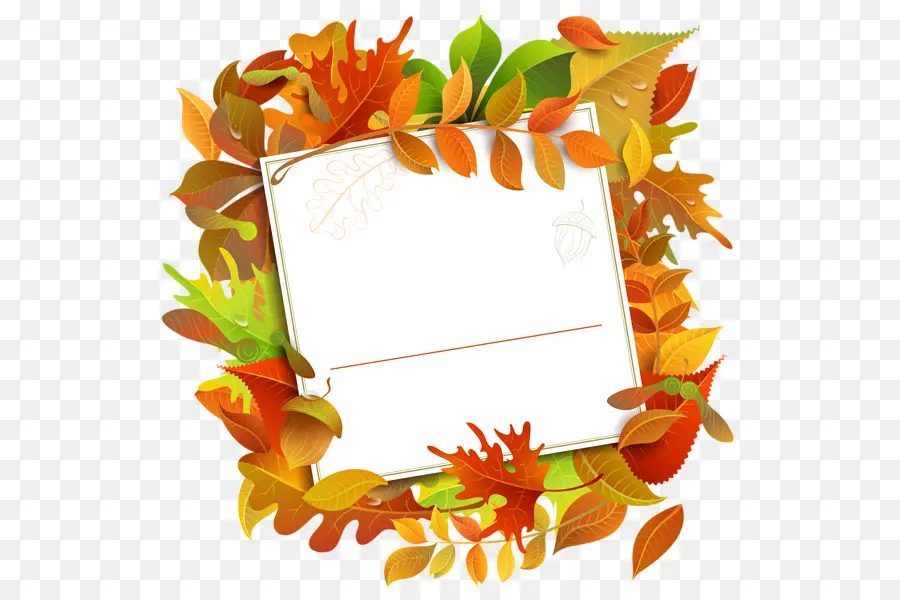 Feuilles D'automne，Cadre PNG