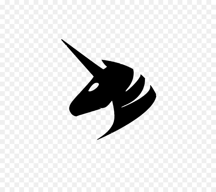 Silhouette De Licorne，Mythique PNG