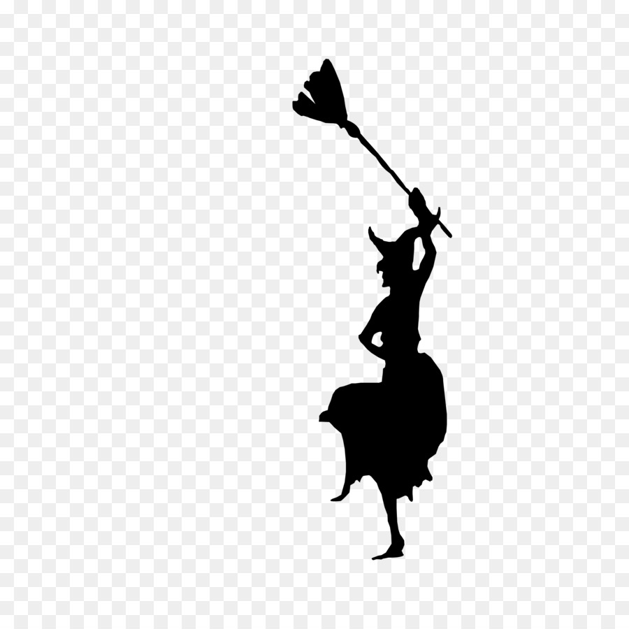 Sorcière Silhouette，Halloween PNG