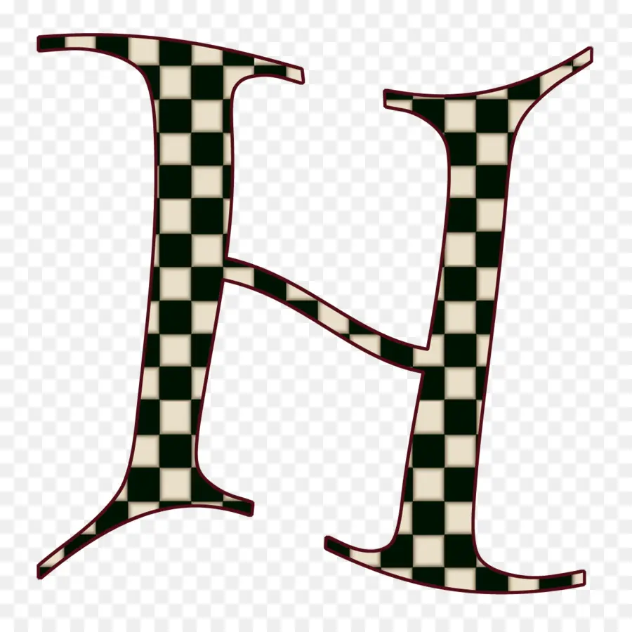 Damier E，Alphabet PNG