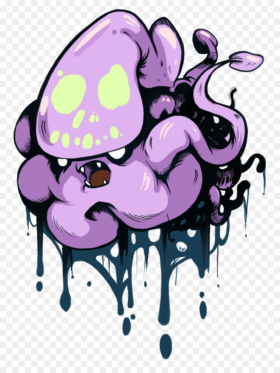 Monstre Violet，Dessin Animé PNG