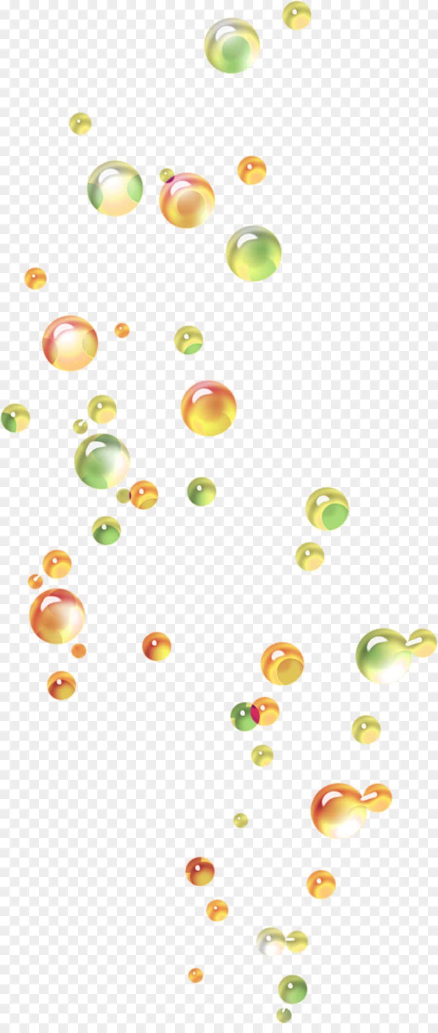 Bulles Colorées，Flottant PNG