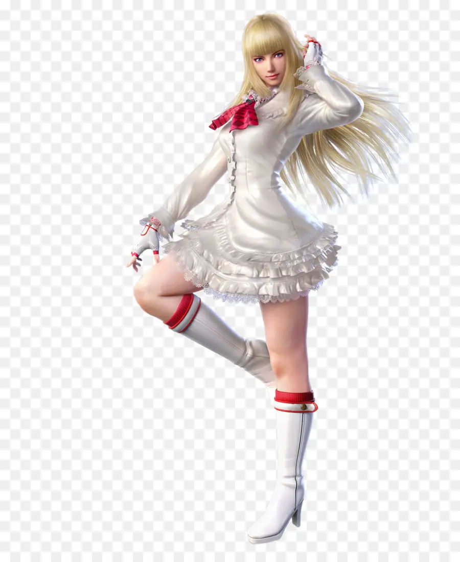 Personnage En Robe Blanche，Blond PNG