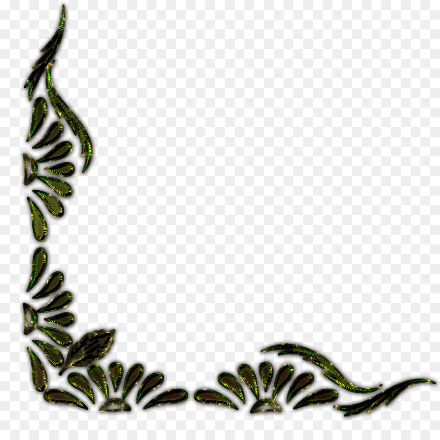 Motif Floral Vert，Fleur PNG