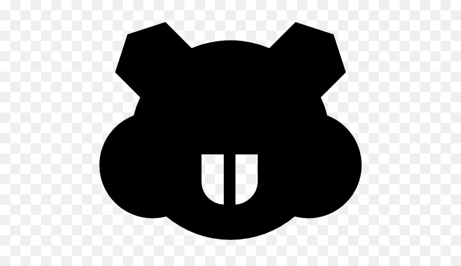 Silhouette De Hamster，Noir PNG