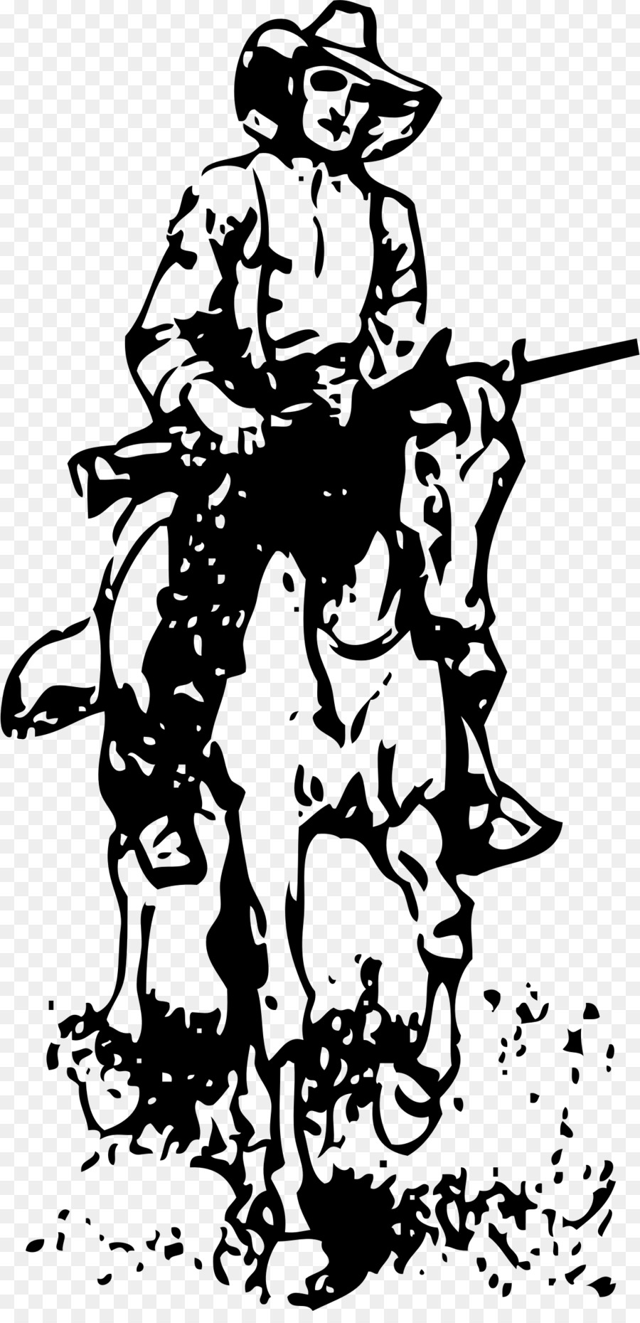 Cowboy à Cheval，Cavalier PNG