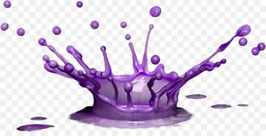 éclaboussure Violette，Peinture PNG