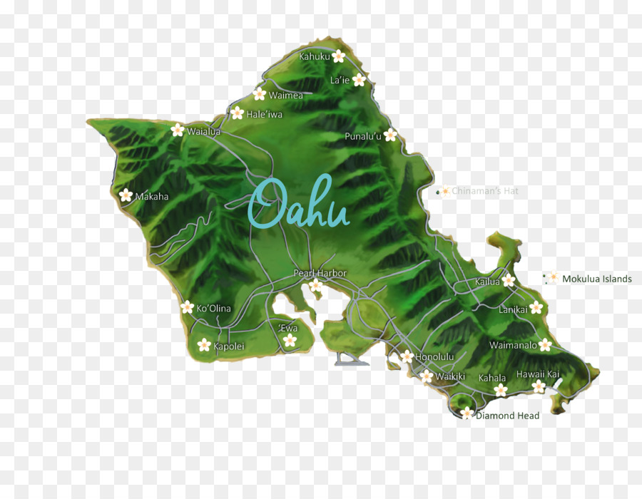 Carte D'oahu，Île PNG