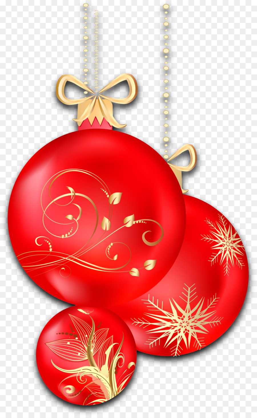 Décorations De Noël，Rouge PNG