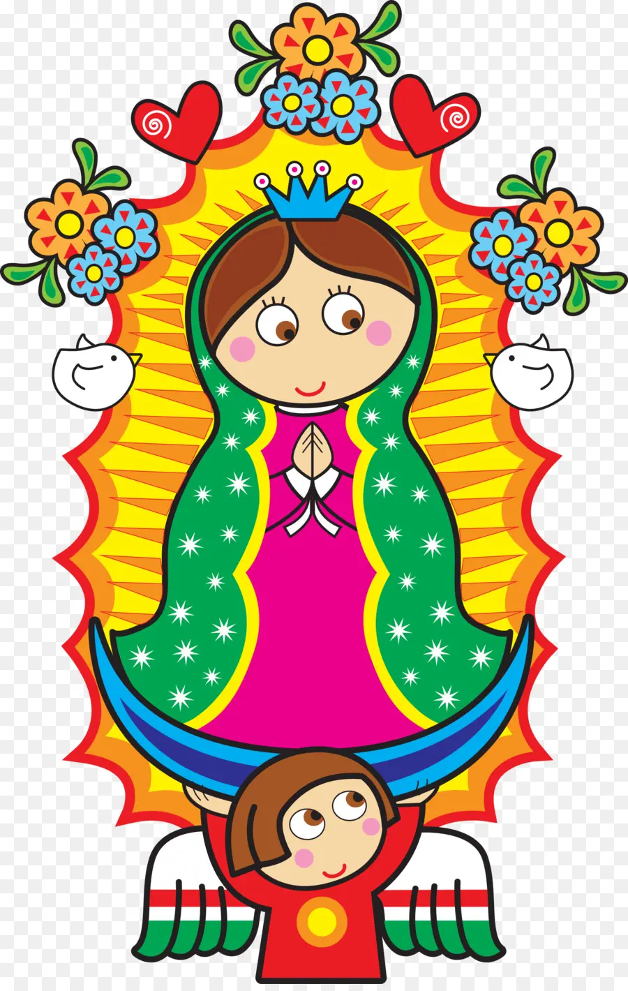 Vierge Marie，Coloré PNG