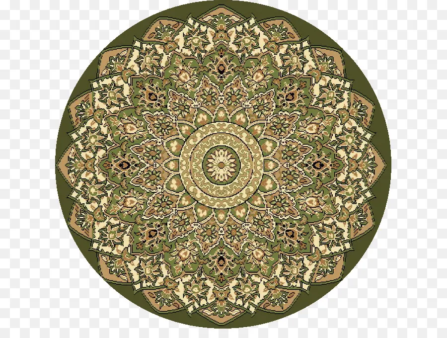 Tapis Rond Orné，Modèle PNG