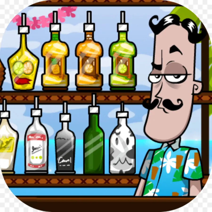 Caricature De Barman，Bar PNG