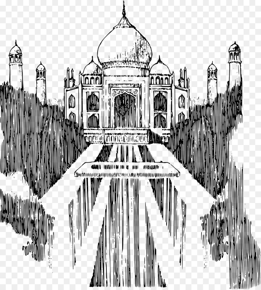 Croquis Du Taj Mahal，Monument PNG