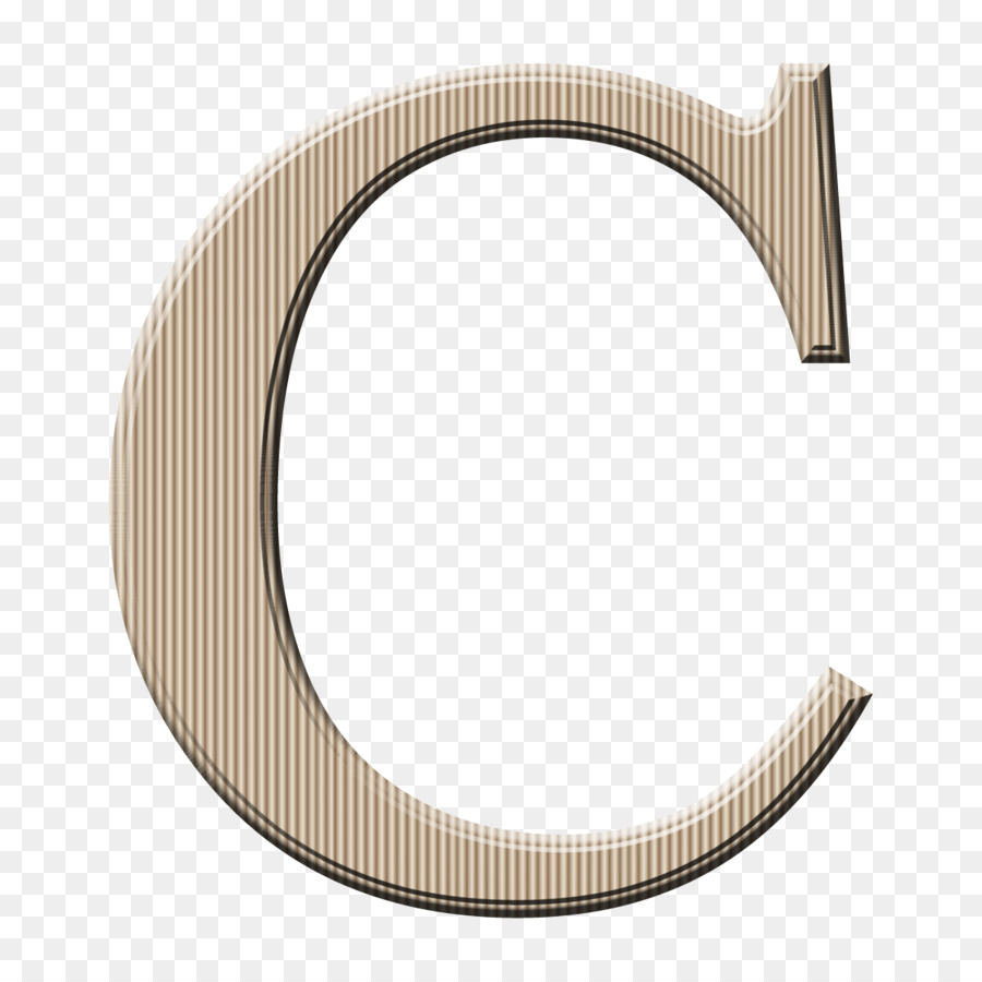 Lettre D'or C，Alphabet PNG