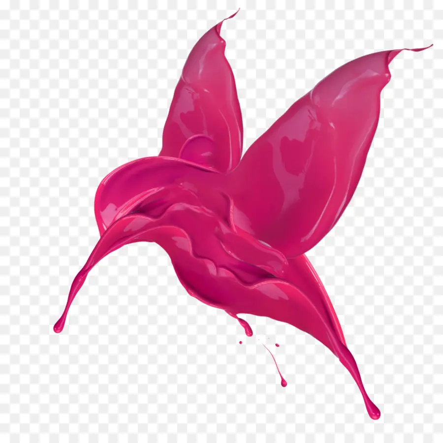 éclaboussure Rose，Peinture PNG