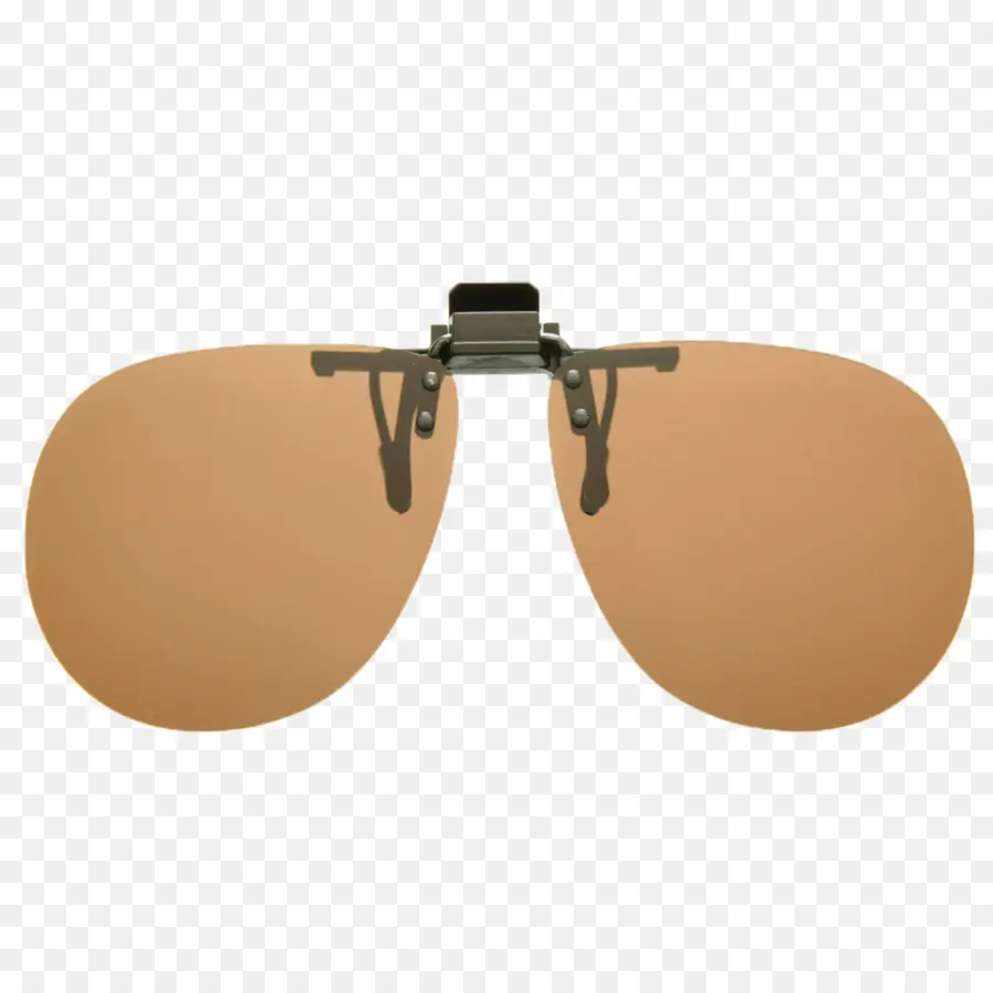 Lunettes De Soleil à Clipser，Brun PNG