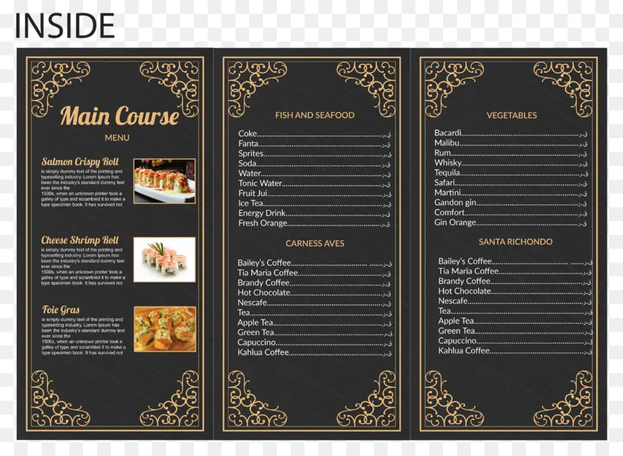 Menu，Nourriture PNG