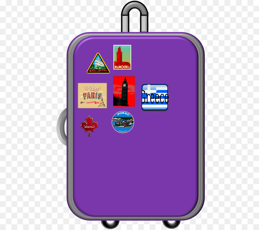 Valise Violette，Autocollants PNG