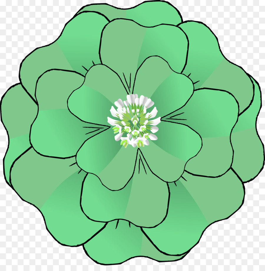 Fourleaf Trèfle，Vert PNG