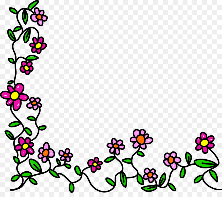 Cadre Floral，Fleurs PNG