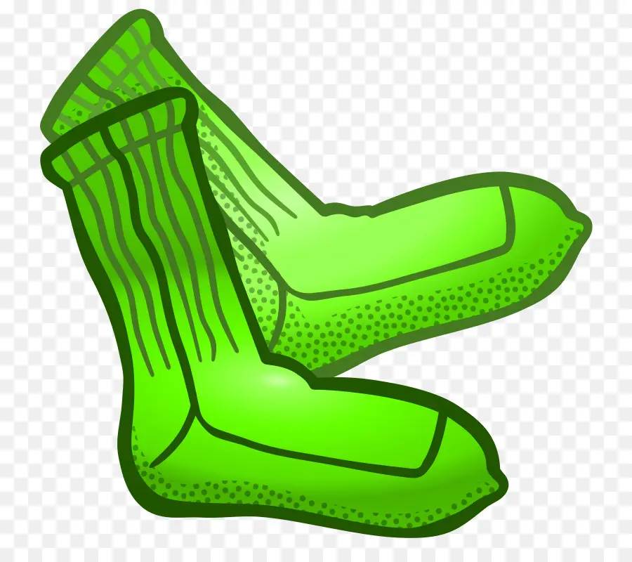 Chaussettes Vertes，Vêtements PNG