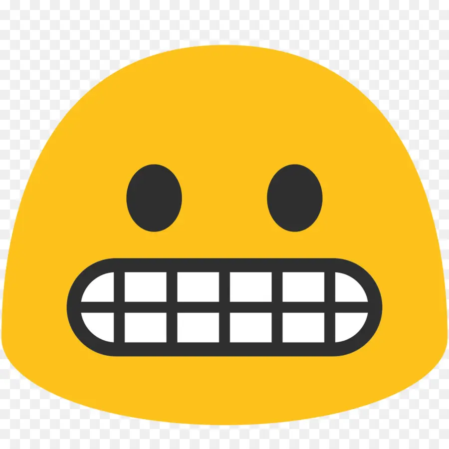 Emoji Grimaçant，Affronter PNG