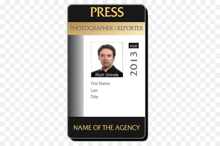 Carte D'identité De Presse，Photographe PNG