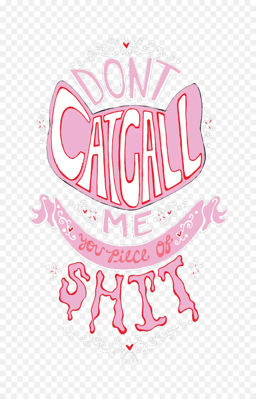 Anti Catcalling Poster，Message PNG