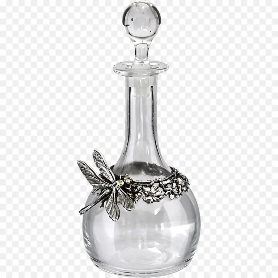 Carafe En Verre Avec Libellule，Récipient PNG