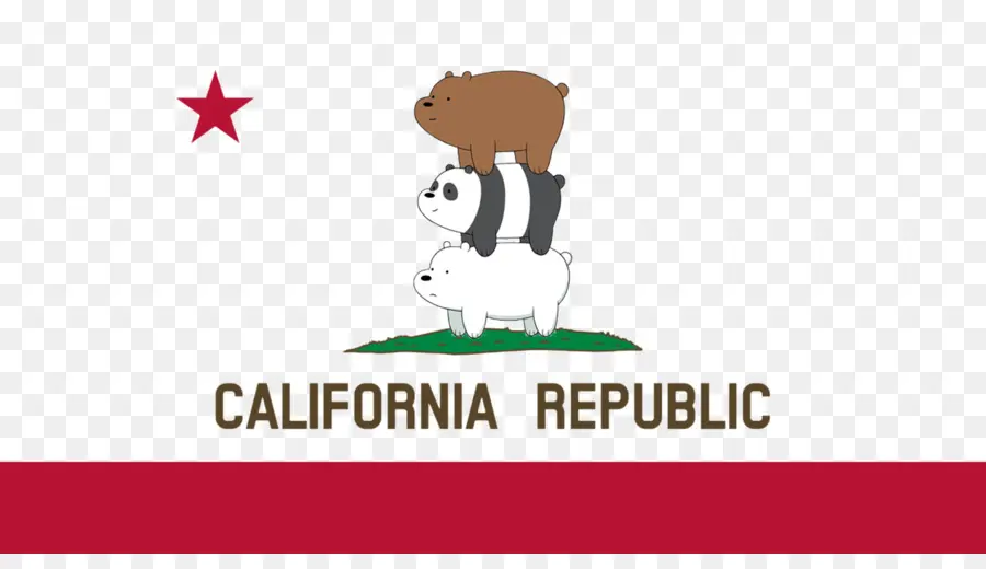 Drapeau De La République De Californie，État PNG