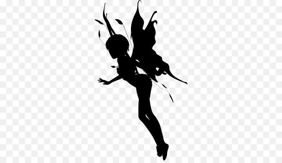 Silhouette De Fée，Ailes PNG