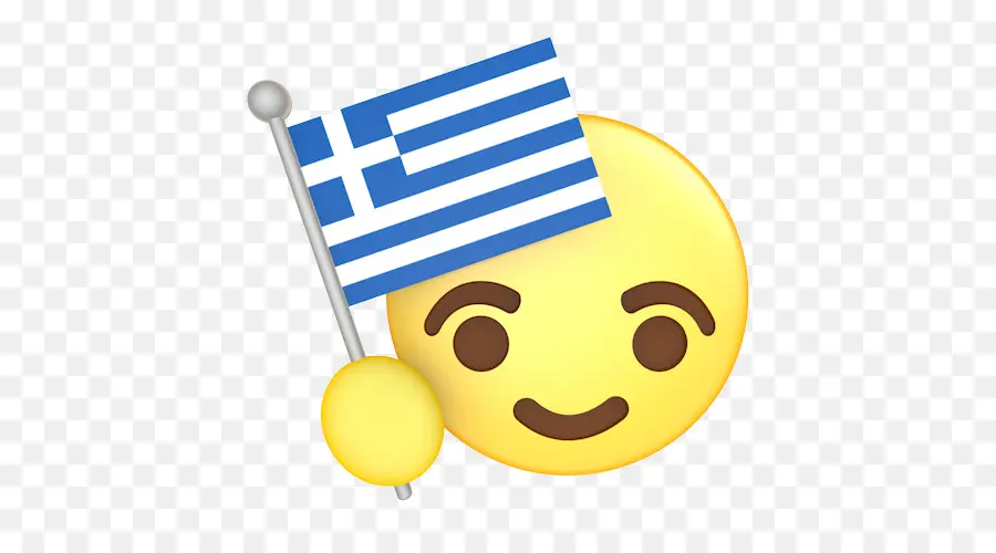 Emoji Avec Drapeau Grec，Drapeau PNG