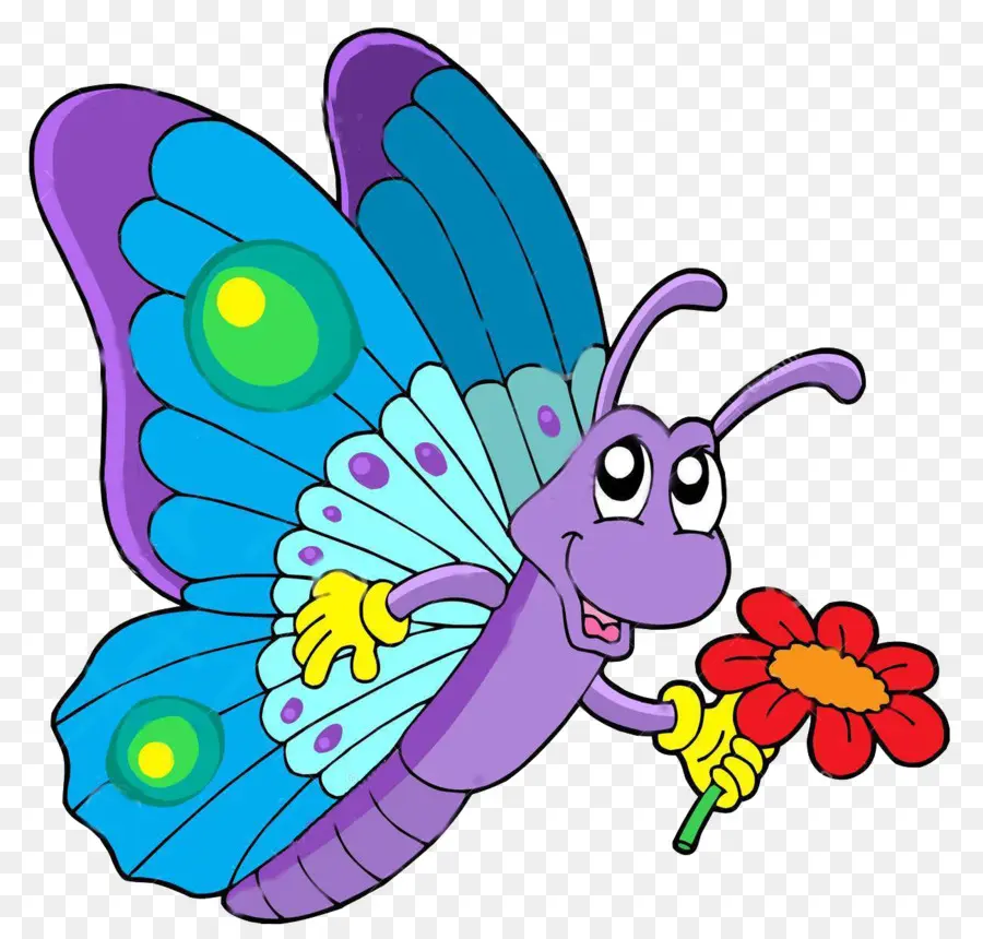 Papillon，Fleur PNG