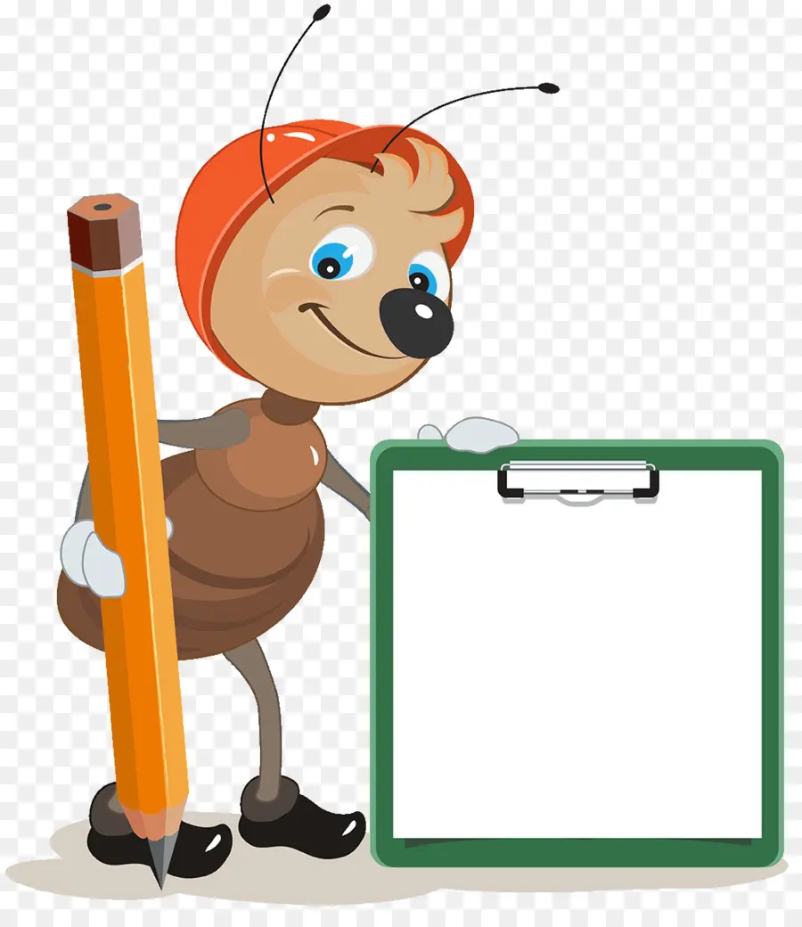 Fourmi Avec Un Crayon，Presse Papiers PNG