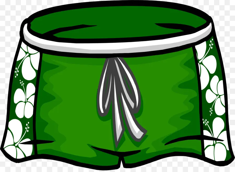 Short Vert，Maillots De Bain PNG