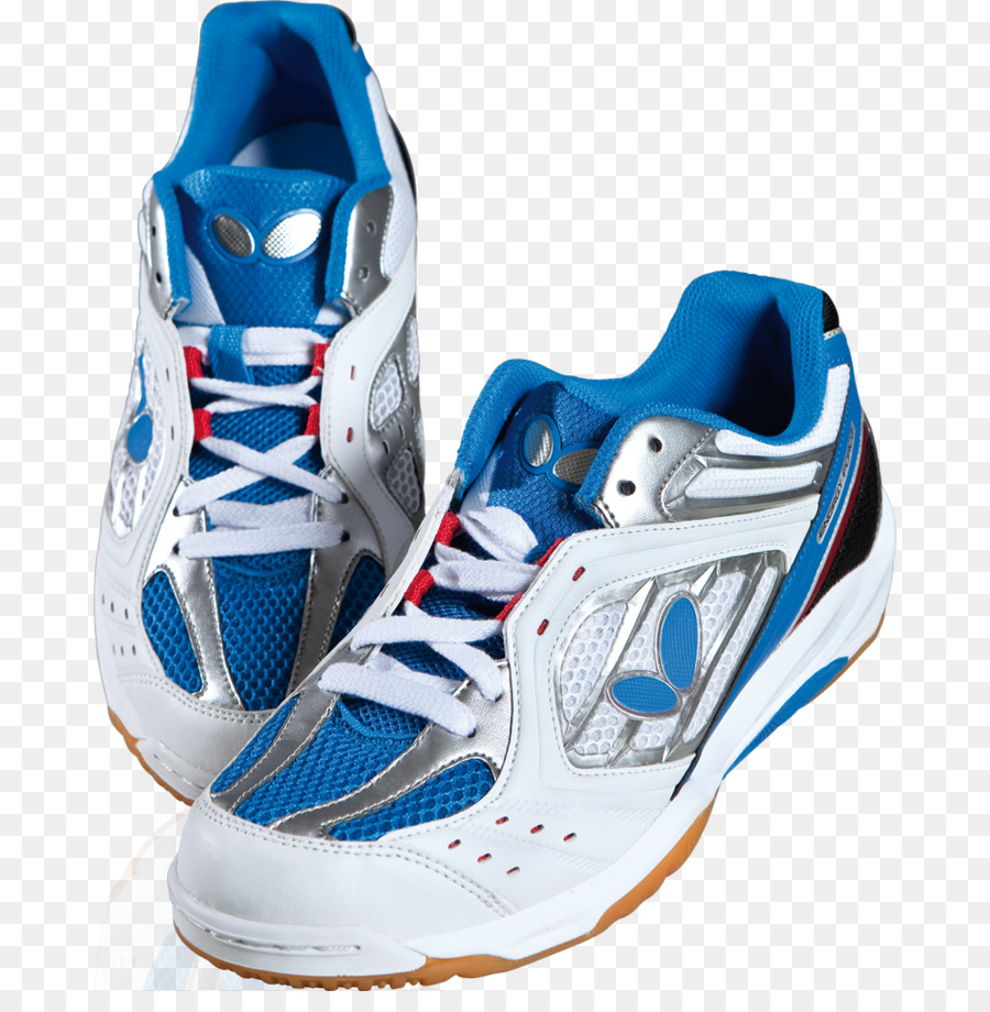 Baskets Blanches Et Bleues，Chaussures PNG