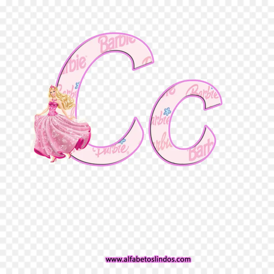 Lettres Barbie Roses，Barbie PNG