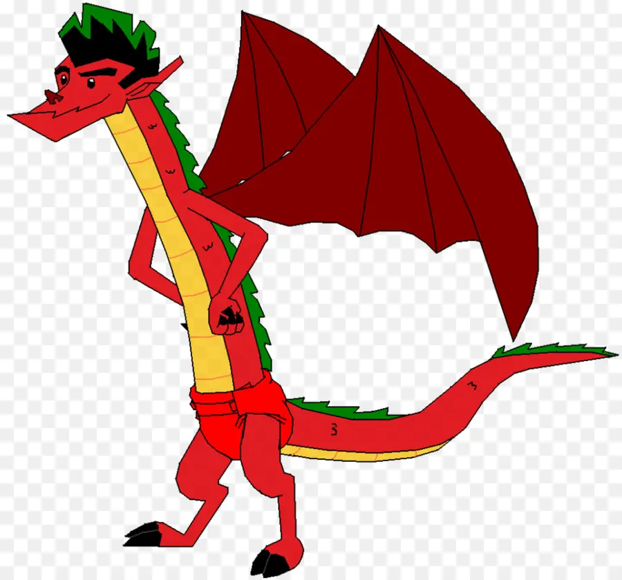 Dragon Rouge，Ailes PNG