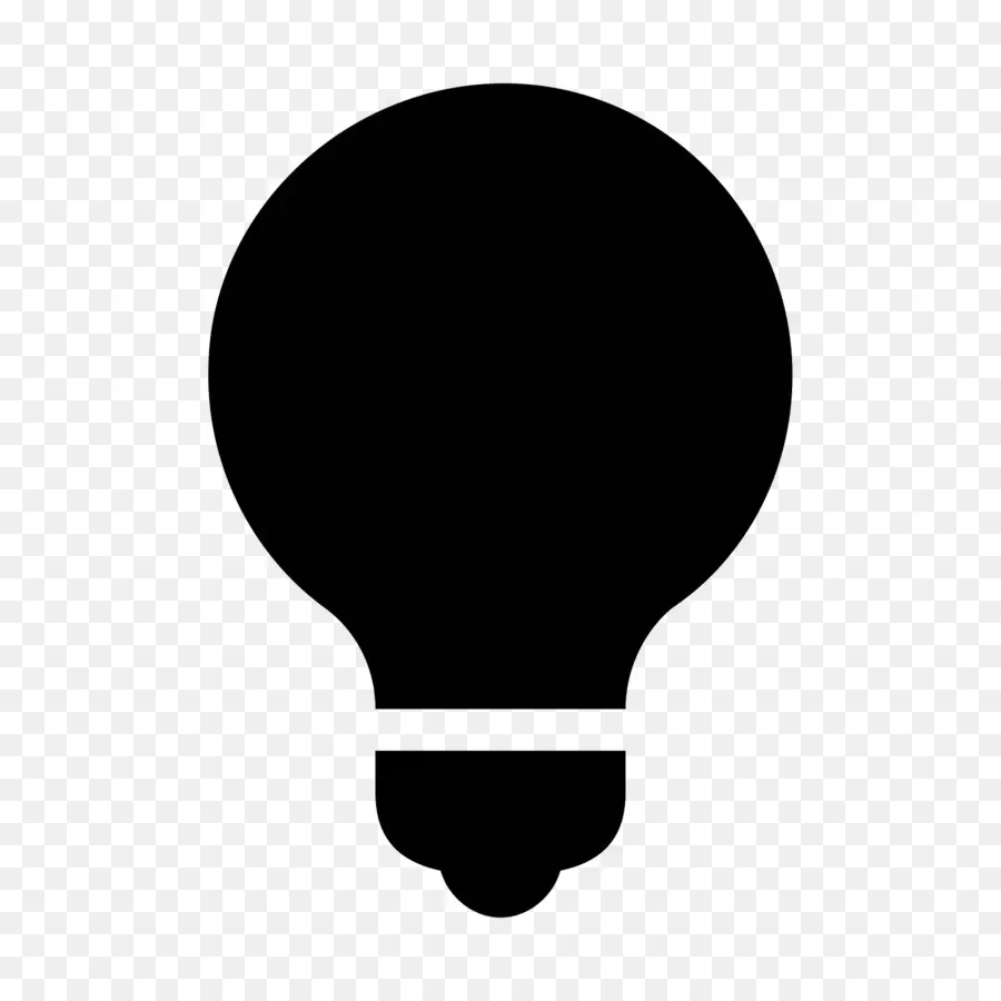 Ampoule Silhouette，Noir PNG