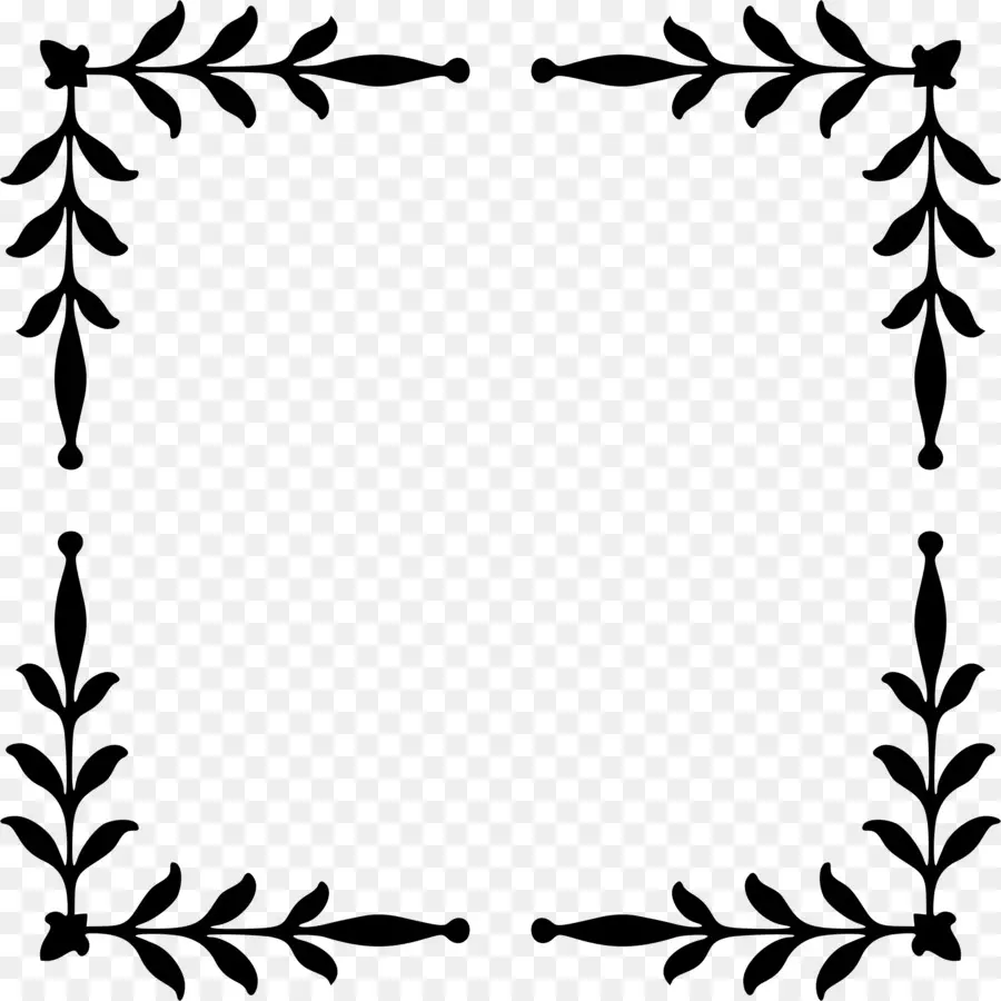 Bordure Noire，Décoratif PNG