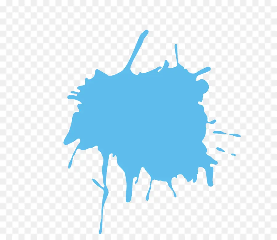 Éclaboussure De Peinture，Bleu PNG