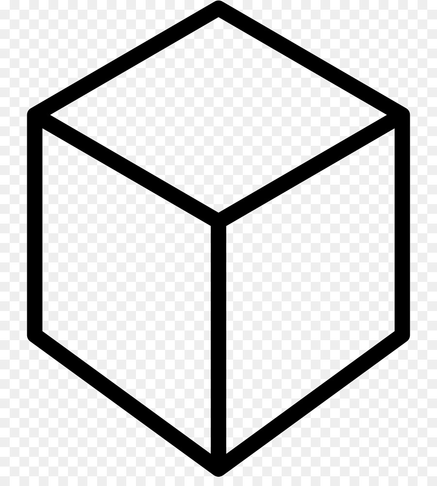 Cube Noir，3d PNG