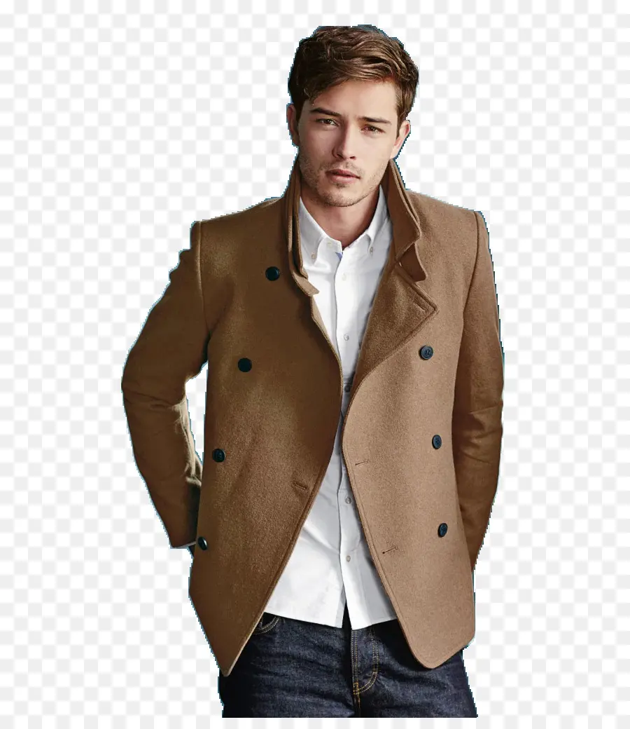 Homme En Manteau，Mode PNG