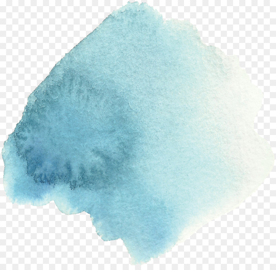 Aquarelle Bleue，Peinture PNG