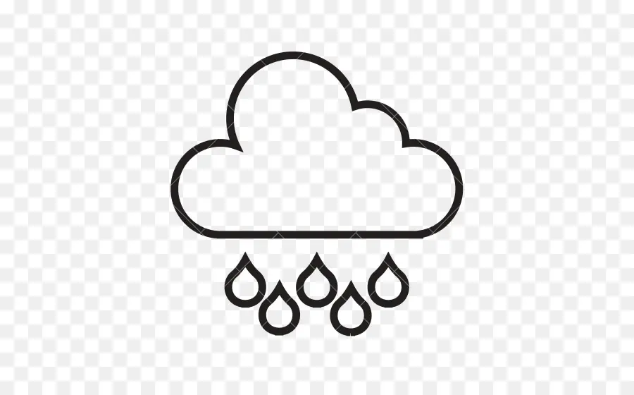 Nuage De Pluie，Gouttes De Pluie PNG